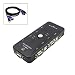 Produktbild Prevently Flexible USB 2.0 Hub 4 Port KVM Switch Maus/Tastatur / VGA Video Monitor 200 MHz 1920x1440