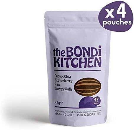 Superfood Energy Balls (Cacao, Chia &amp; Blueberry) 4 x 42g pouches