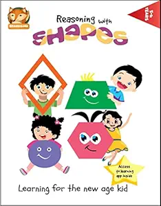 Brainologi Reasoning with Shapes Activity Book | Develop Logic & Pre-Math Skills with Shapes | for 5-6 Year Olds