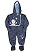BABIES ALL IN ONE BOYS GIRLS SNOWSUIT WINTER OUTDOOR COAT ONESIE BABY 9 TO 23 MONTHS (9-12 MONTHS, NAVY)