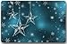 Produktbild Uosliks Fashion Machine-Washable Indoor/Outdoor Doormat - Sparkling Blue Stars and Merry Christmas Snowflakes in The Dark Custom Türmatte/Gate Pad 23.6"(L) x 15.7"(W)