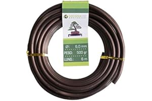 GEOSISM & NATURE Filo di alluminio ramato (alluminio-ramato) Geotools 6,0 mm per bonsai, 500 gr, 6 m