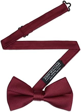 100% Silk Mens Woven Gross Grain Pre-Tied Tuxedo Burgundy Red Bow Ties For Men Bowtie Butterfly Bow Tie