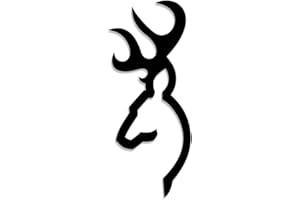 Decus Browning - Adesivo con cervo maschile L 2607, stile OEM JDM (giallo)