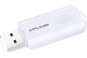 GTPLAYER GT Lynck1 Bluetooth USB Transmisor Adaptador V5.0 Inalámbrico Dongle para PC Conectar Audio Silla Gaming Bluetooth Altavoz Auriculares Compatible con Todos Los Windows XP/Vista/7/8/Win10
