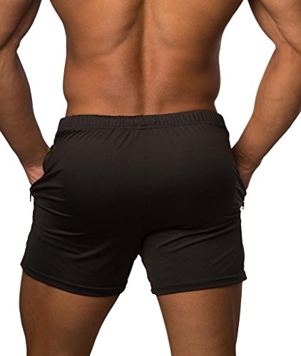 Jed North Men’s Fitted Shorts Bodybuilding Workout Gym Running Tight Lifting Shorts - 2