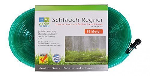 Garten-Schlauch-Regner 15 m Sprühschlauch Beregnung Bewässerung Wasserschlauch