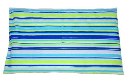 BABY'S COMFORT PILLOWCASE (AVAILABLE IN 15 COLOURS) (12. Turquoise strips)