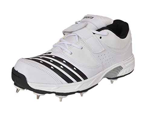 Sports CS-765 White Cricket Shoes Spikes RS.1899.00