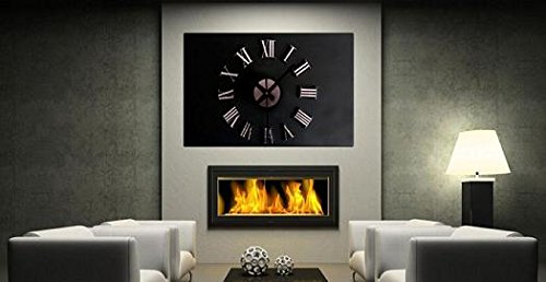 Oyedens Klassischen DIY Luxus 3D GrößE Haus Dekoration Kunst Wanduhr (Silber) - 3