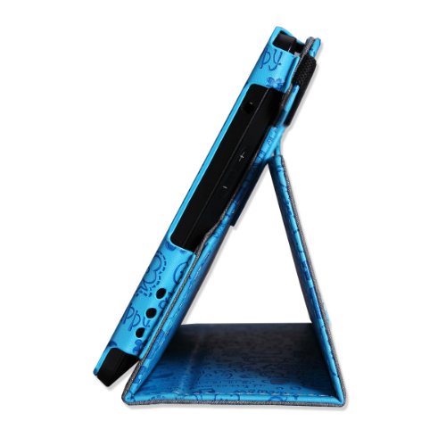 MoKo PU Leder Ständer Hülle Schutzhülle Tasche Ledertasche Schale Smart Case für Amazon All New Kindle Fire HD 7 Zoll 2013 Gen Tablet,Cutie Charme Blau (Nicht für Fire HD 7 2012/Fire HDX 7 2013) - 6