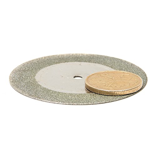 Fortag 5 tlg 50mm Diamanttrennscheibe Gelochte Diamant-Trennscheiben mit Pleuelstange für Drehwerkzeug Rotationswerkzeuge Dremel Steinklinge - 5