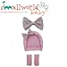 Pink Bling Baby Car Seat Head Hugger, Harness Pads And Bow
