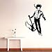 Produktbild WWYJN Vinyl Stickers Music Man with Guitar Wall Decals Home Bedroom Decor Boys Room Music Style Removable Wallpaper Vinyl Black 36x57cm