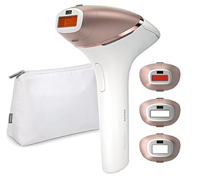 Philips BRI956/00 Lumea Prestige Epilateur à Lumière Pulsée avec 4 Embouts pour Corps/Visage/Maillot/Aisselles