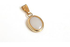 Peninsula Jewellery 9ct Gold Opal Oval Pendant without chain