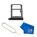 Produktbild MMOBIEL Dual SIM Karte Schlitten Tray kompatibel mit Samsung Galaxy S8 G950 / S8 Plus G955 (Schwarz) inkl. SIM Pin