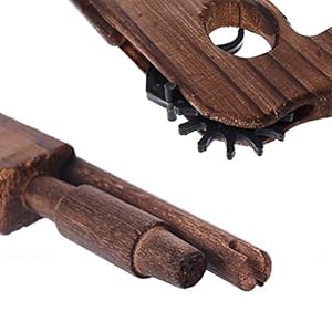 Valcano Simulation Ball Shooting Toy Wooden Gun Rubber Band Hand Pistol Pistols Carrier Rocket