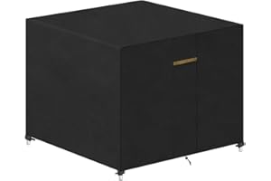 VANSHEIM Housse de Protection Exterieur Table Basse Petite Bache Table de Jardin Carree Housse Table Basse Salon de Jardin pour Patio Table 45x45x45cm