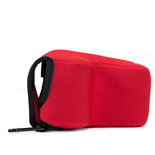 MegaGear MG1114   tui avec Mousqueton en N  opr  ne pour Appareil photo Nikon Coolpix P900 P900S Rouge