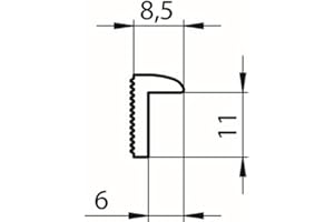 ASSA ABLOY effeff Aufschraubstück Modell 19.4320011 40, Lochabstand 33 mm