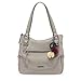 Produktbild Tamaris MEI Shopping Bag Umhängetasche 2759182-200 in Grey elegante Damen Umhängetasche 34 x 30 x 12 cm