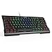 Price comparison product image Redragon K561 VISNU 87 Keys Anti-ghosting RGB Backlit Waterproof Mechanical Gaming Keyboard with Blue Switches