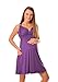 New Maternity Summer Party Sun Dress Pregnancy Tunic 8423 Variety of Colours (14, Violet)