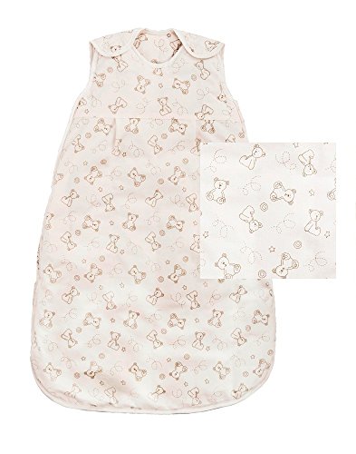 Slumbersac SIMPLY Summer Baby Sleeping Bag 1 Tog - AOP Teddy , 0-6 months/70 cm