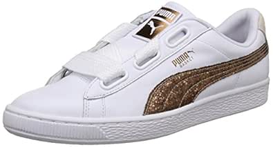 puma basket heart glitter sneaker