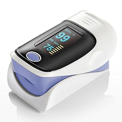 QUMOX Oxymètre de pouls Digital saturomètre pulsomètre Mesure Doigt Violet