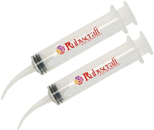 2pcs Model Craft–Large 12ml Capacity Curved Glue Syringe with Tip Monoject Swarovski Bling my shoes UK00003085705 Trademark...