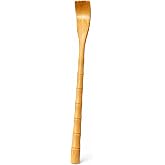Doğal Bambu Ahşap Sırt Kaşıyıcı, Uzun Saplı Ergonomik Tasarım, Dişli ve P&uuml;r&uuml;zs&uuml;z Kaşıma Başlığı, Kaymaz G&ouml;vde, Askı İpli Asıl