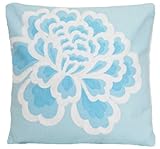 Größe ca. 35,6 x 35,6 cm DESIGNERS GUILD Blue Flower Kissenbezug Blumenmuster Kissen Fall Stoff Tsubaki