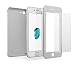 Produktbild Mobilyos 360 Grad Hülle iPhone 7 – Komplettschutz mit Panzerglas – Rundum Handyhülle für Apple iPhone 7 Fullbody Case – Ultra Dünn und Federleicht Schutzhülle Cover für iPhone 7 (Silber)