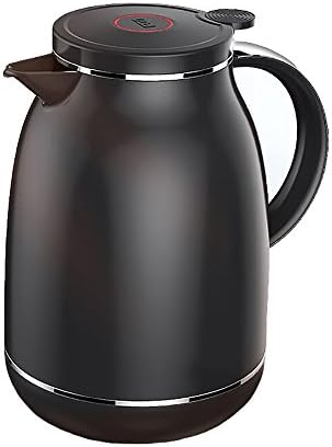 XRXY European Household Insulation Pot / Large Capacity Glass Liner Kettle / Antibacterial Hot Water Bottle 1.5L ( Color : Black )