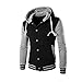 Produktbild Mantel Herren,Knopf Mantel Jacke Outwear Pullover Winter Schlank Hoodie Warm Kapuzen-Sweatshirt, Binggong Herren Mantel