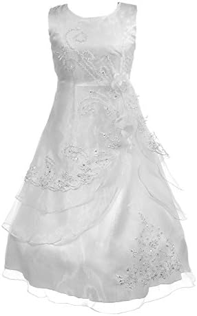 New Girls Holy Communion Wedding Bridesmaid Party Flower Dress Size (5-6years)