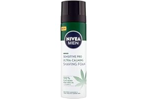 NIVEA MEN Shaving Foam Sensitive Pro Ultra Calming, 200 ml (pack de 2)