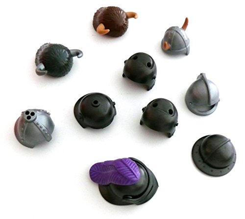 Preisvergleich Produktbild playmobil ® - Konvolut mit 10 Helmen - Wikinger Ritter und Andere