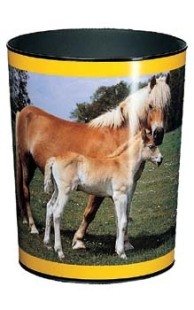 Läufer Waste-Paper Basket Curious Kittens Design 13 Litres Pferd und Fohlen