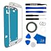 Produktbild MMOBIEL Front Glas Reparatur Set für Samsung Galaxy S3 Mini i8190 i8195 Series (Weiß) Display Touchscreen mit 11 TLG. Werkzeug-Set inkl passgenauem Klebe-Sticker/Pinzette / Saugnapf/Metall Draht/Tuch