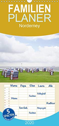 Norderney - von barfuß bis Lackschuh - Familienplaner hoch (Wandkalender 2020, 21 cm x 45 cm, hoch)