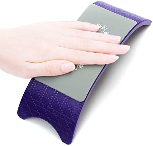 DANCINGNAIL Acrylic&amp;Rubber Nail Art Cushion Pillow Salon Hand Holder Nail Arm Rest Manicure Accessories Tool Equipment purple