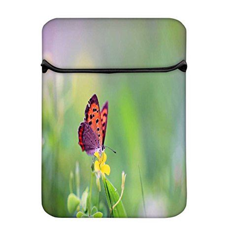 Hartschalenhülle in Klein Blume 17 bis 17,6 schützende Neopren mit Tragetasche aus Tasche für MacBook Acer Dell HP Lenovo Chromebook