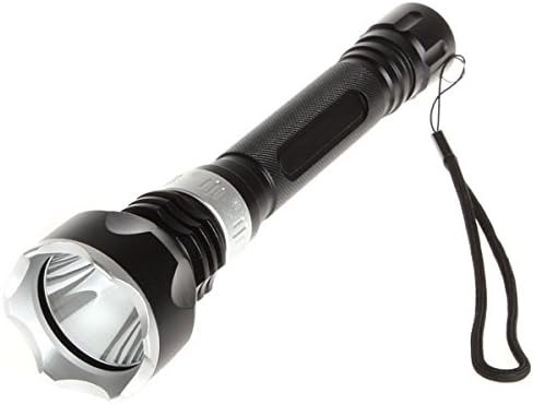 Underwater CREE XM-L T6 LED Diving Flashlight Super Bright Torch for Fishing Swimming Diving + 2* Rechargeable 18650 Battery + 1* Universal Li-ion Battery Charger