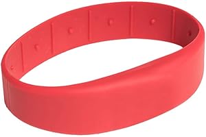 GELIKOM 3 Stück RFID Armband SILA09 MIFARE® Classic 1K (Rot, 58)