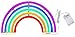 Produktbild AIZESI NachtLicht Regenbogen LED Regenbogen Lampe,Festzelt Batterie oder USB betrieben Tabelle führte Lichter WandDekoration für Mädchen Schlafzimmer,Wohnzimmer,Weihnachten,Party als Kinder Geschenk