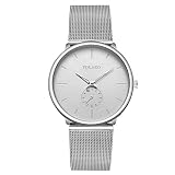 letter54 Swatch Uhren Damen Herren Uhren Angebote Outdoor Uhr Automatik Fitness Watch Fashion Armband Fitness Uhr Rund Yolako Edelstahlgürteluhr Mit Einfachem,Spiegel Quarzuhr