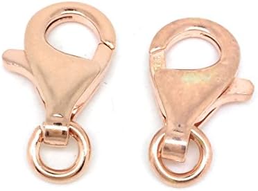 2 Rosevergoldete Sterling Silver Lobster Claw Clasp 10 mm x 15 mm DIY